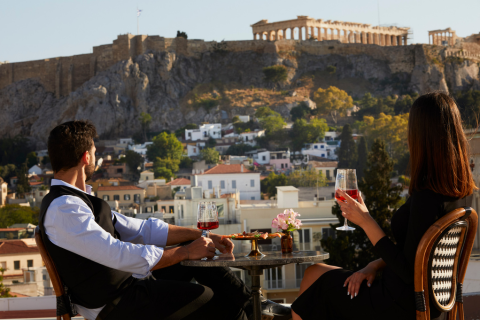 Rooftop Lounge με θέα στην Ακρόπολη